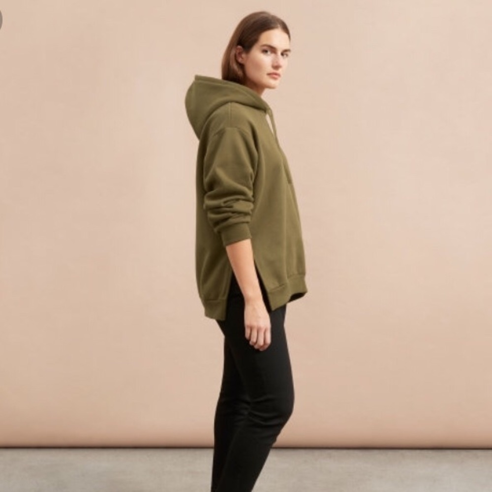 Everlane oversized fleece hoodie